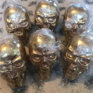 Skull Halloween Decorations Set Of 6